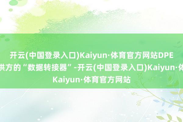 开云(中国登录入口)Kaiyun·体育官方网站DPE不错算作是供方的“数据转接器”-开云(中国登录入口)Kaiyun·体育官方网站